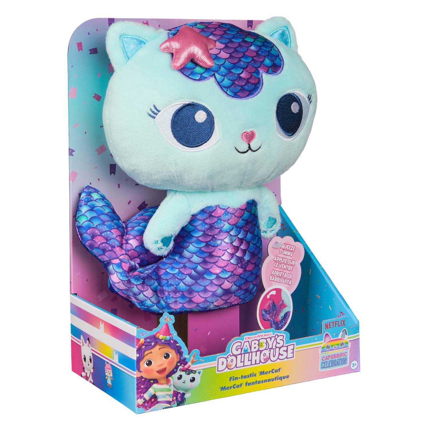 Gabby et la maison magique - Peluche de luxe sirène chat