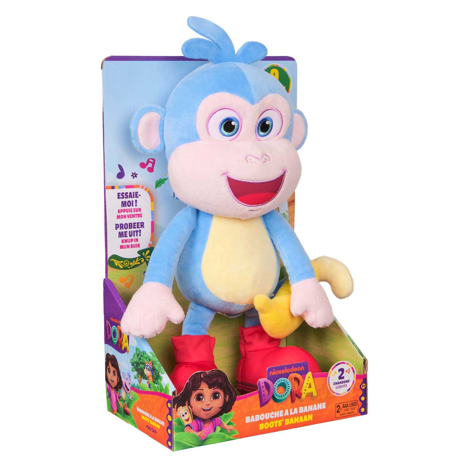 Peluche Dora Boots avec musique et son - 33 cm