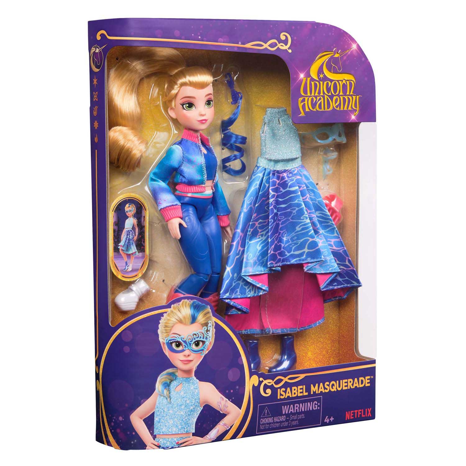 Unicorn Academy - Pop Deluxe Isabel Gemaskerd Bal - 24 cm