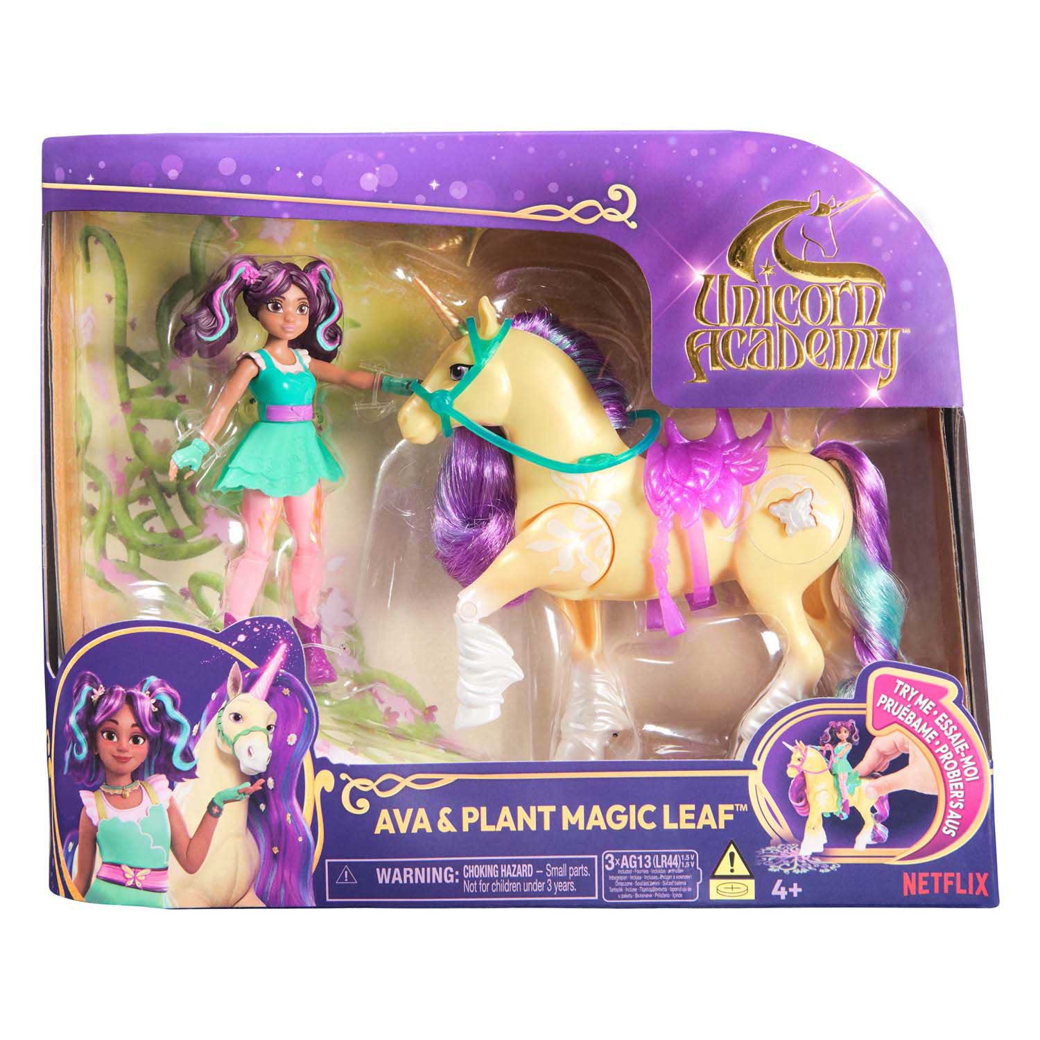 Unicorn Academy - Pop Ava en Eenhoorn Leaf met Licht