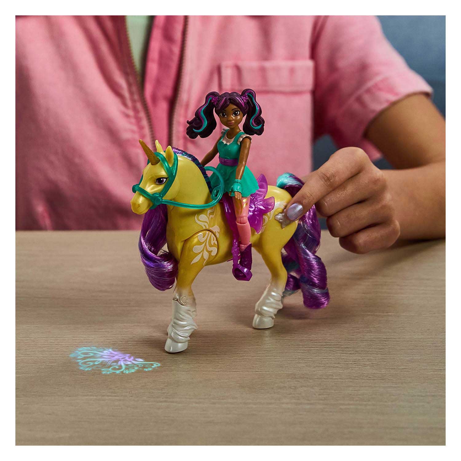 Unicorn Academy - Pop Ava en Eenhoorn Leaf met Licht