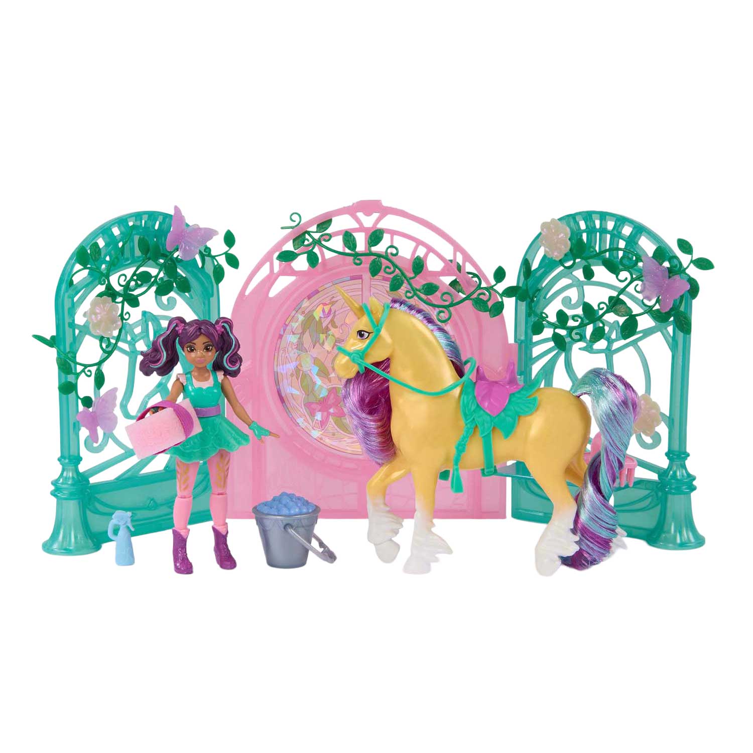 Unicorn Academy - Pop Ava en Eenhoorn Leaf Stalspeelset