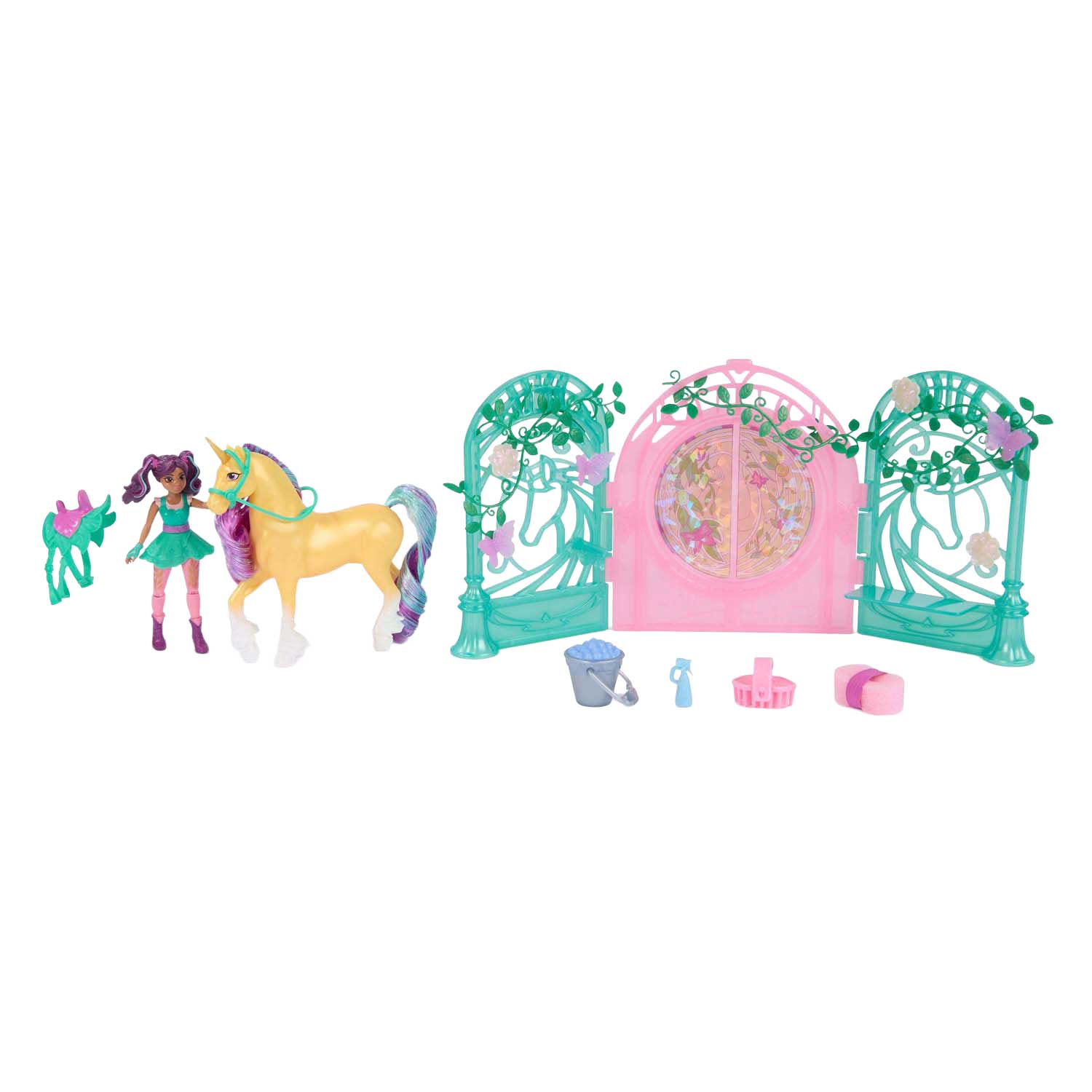 Unicorn Academy - Pop Ava en Eenhoorn Leaf Stalspeelset