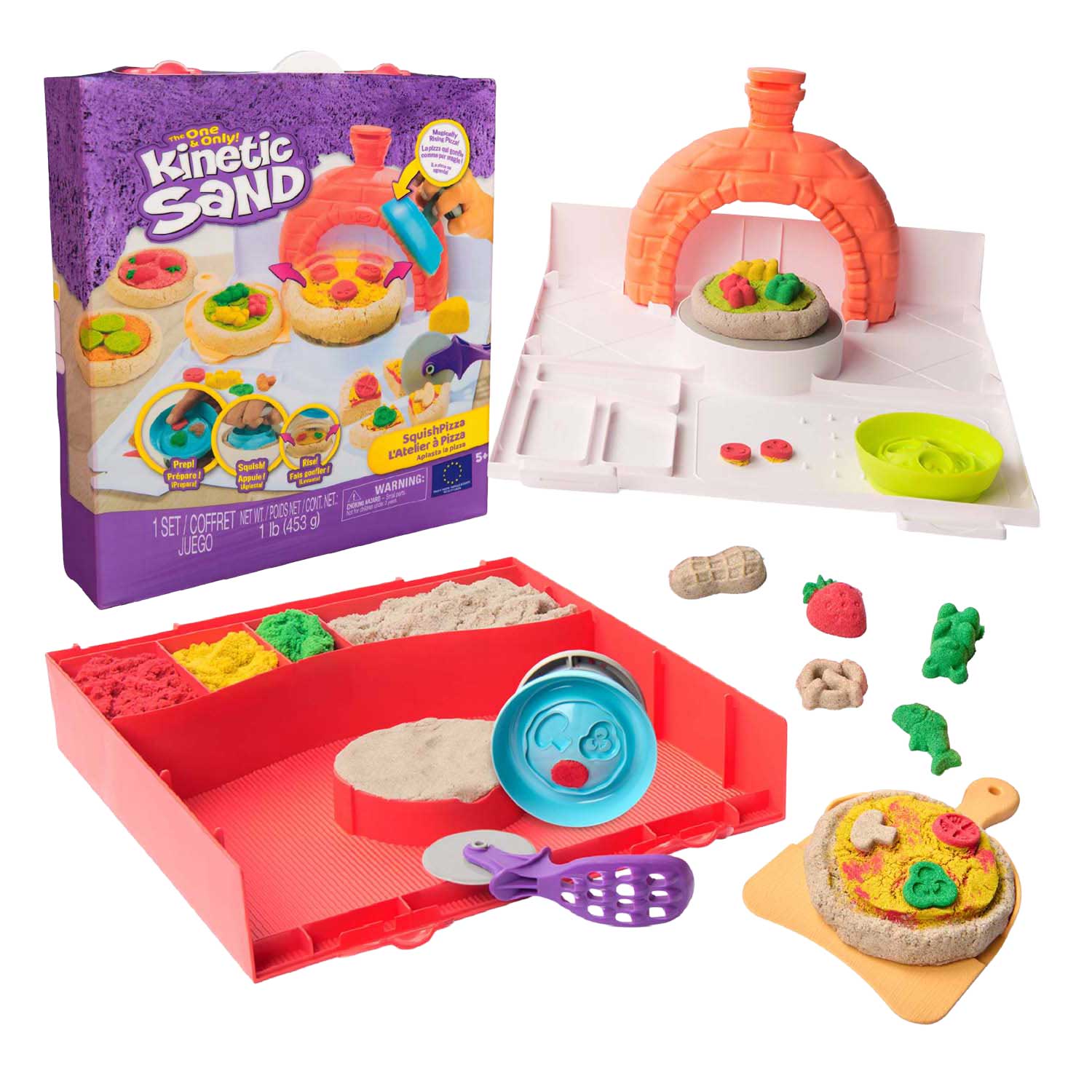 Kinetic Sand - Squish Pizza Set