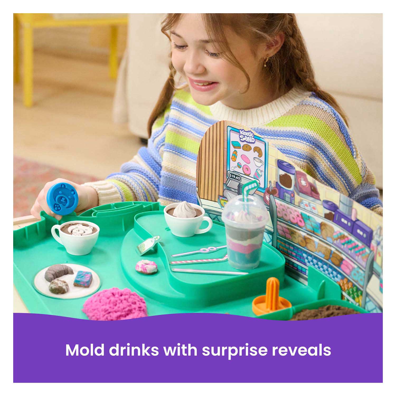 Kinetic Sand - Cafe Case Speelset