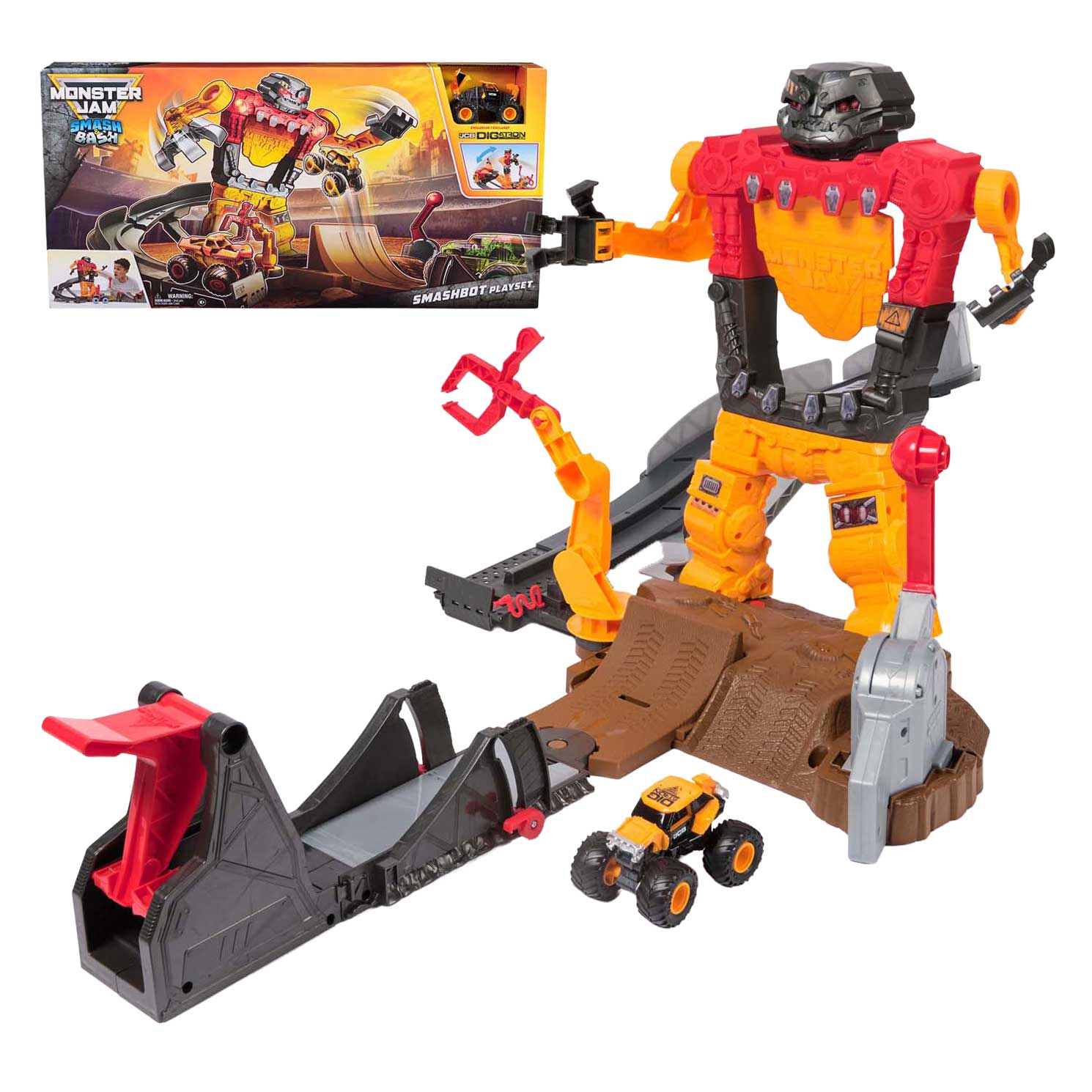 Monster Jam - Coffret de jeu Smash and Bash 1:64