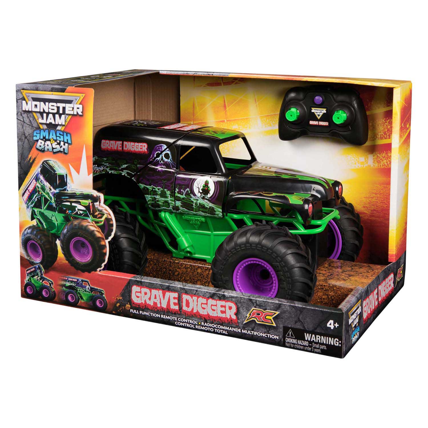 Monster Jam - Grave Digger télécommandé 1:15 Smash and Bash