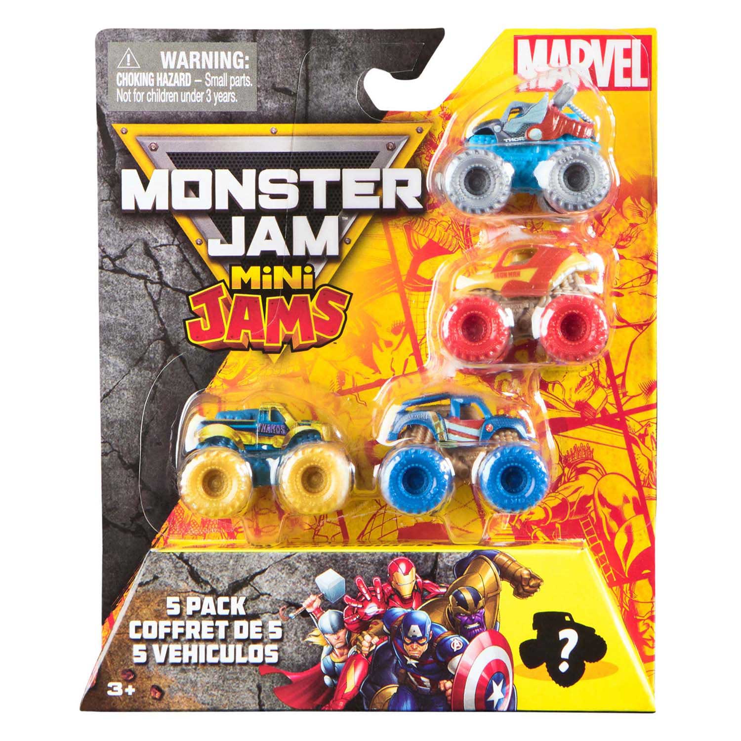 Monster Jam - Mini Jams Marvel - 5dlg.