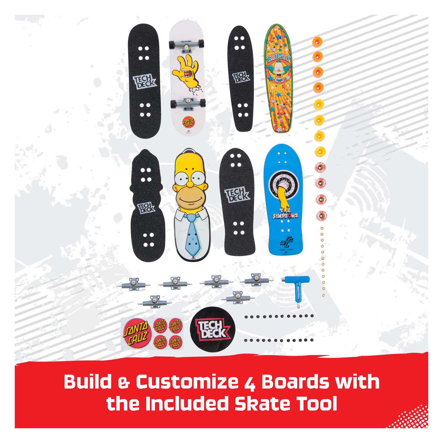 Tech Deck - Fingerboards Simpsons - 4dlg.