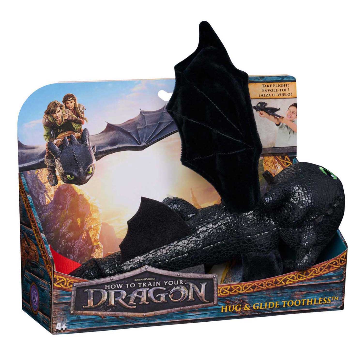 Comment dresser votre dragon - Peluche Krokmou avec son - 30 cm