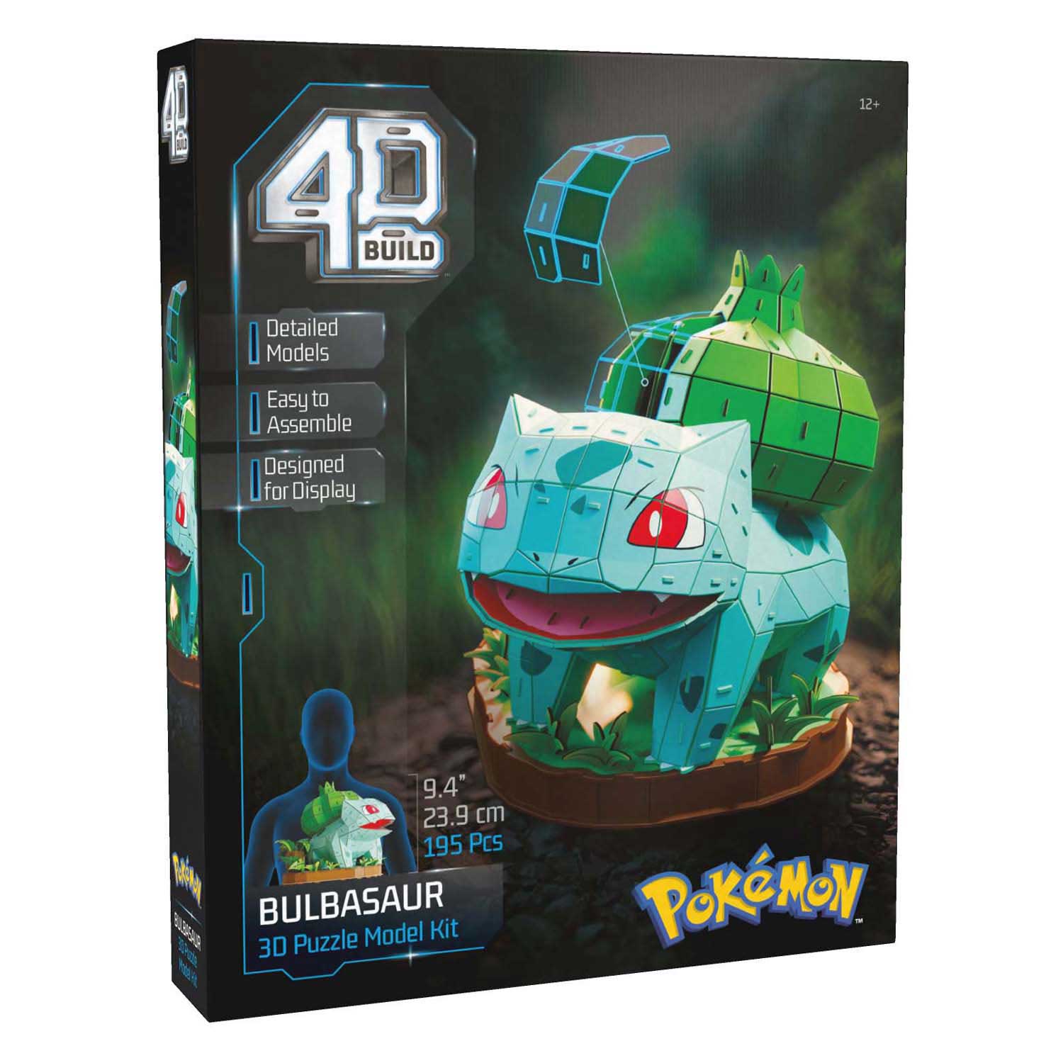 Kit de construction Pokémon Bulbasaur 4D Build - 195dlg,