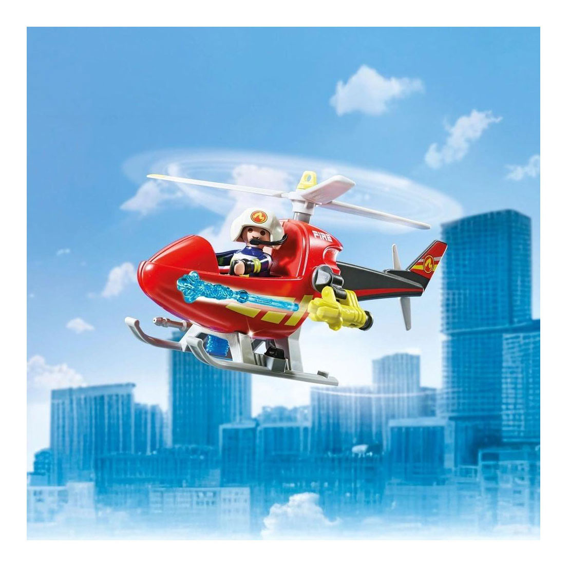 Playmobil Action Heroes Équipe de sauvetage des pompiers avec moteur sous-marin - 71977