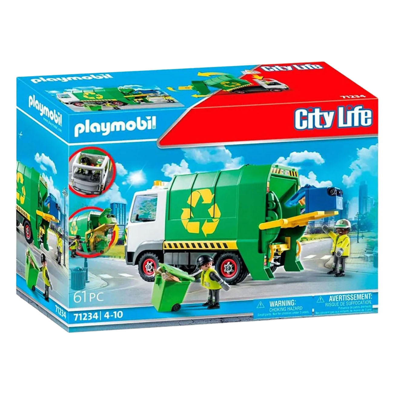 Camion poubelle de recyclage Playmobil City Life - 71235