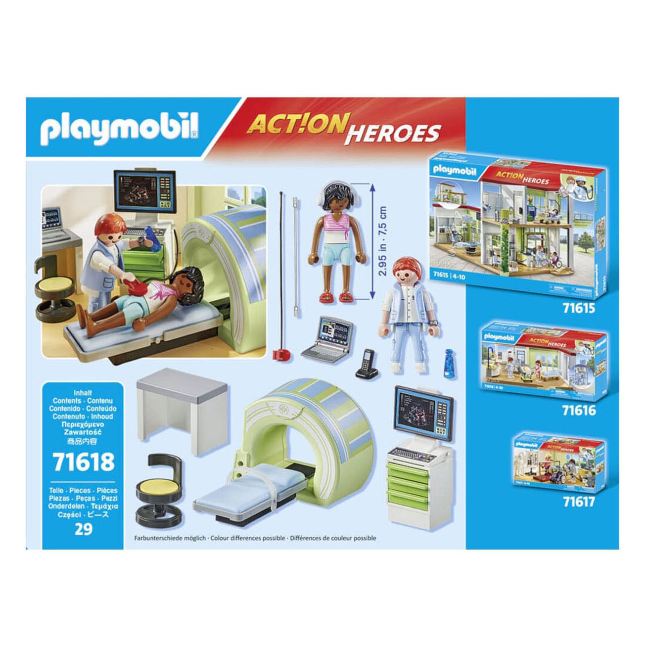 Playmobil Action Heroes IRM avec le patient - 71619
