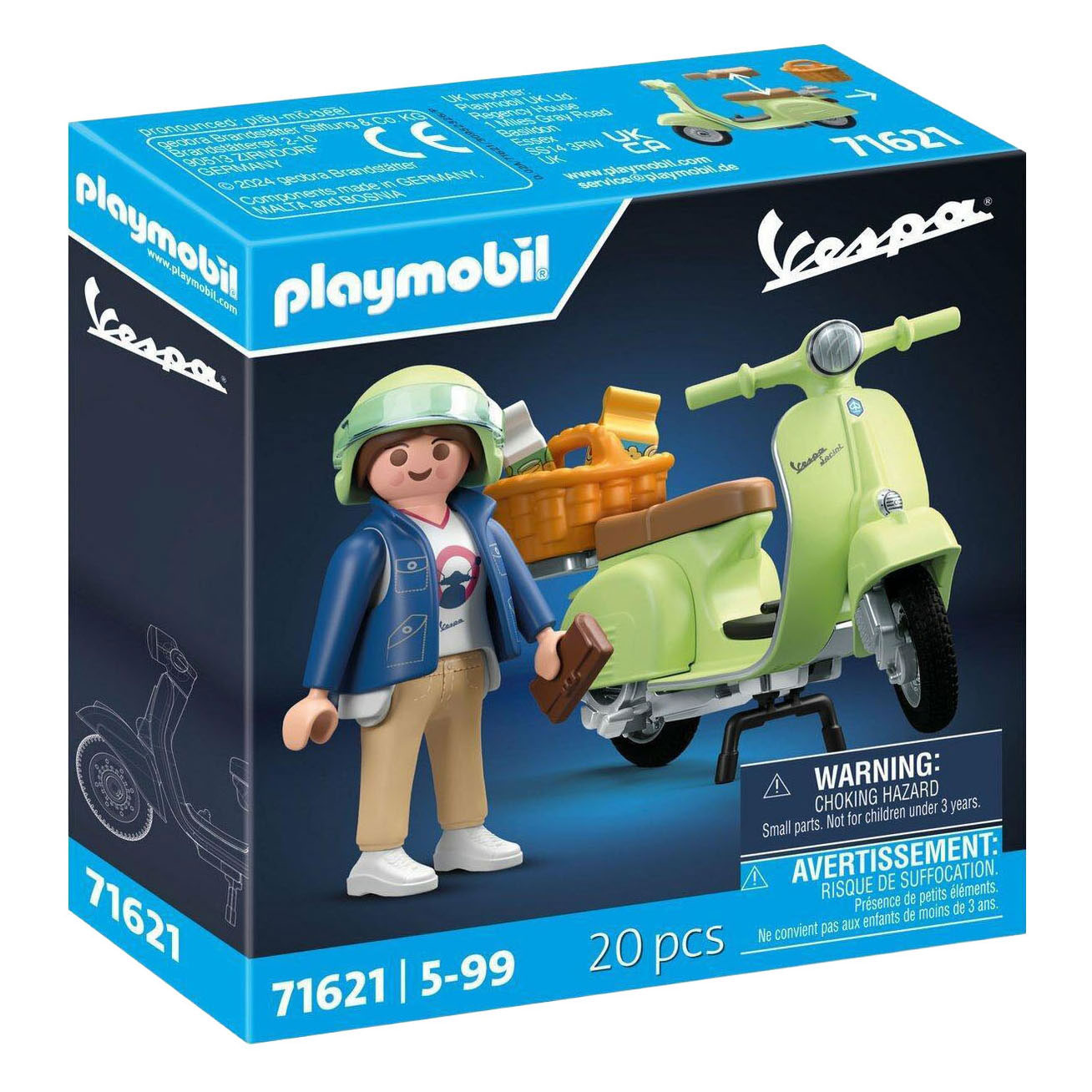 Playmobil 1969 Vespa 150 Sprint Veloce vert - 71622