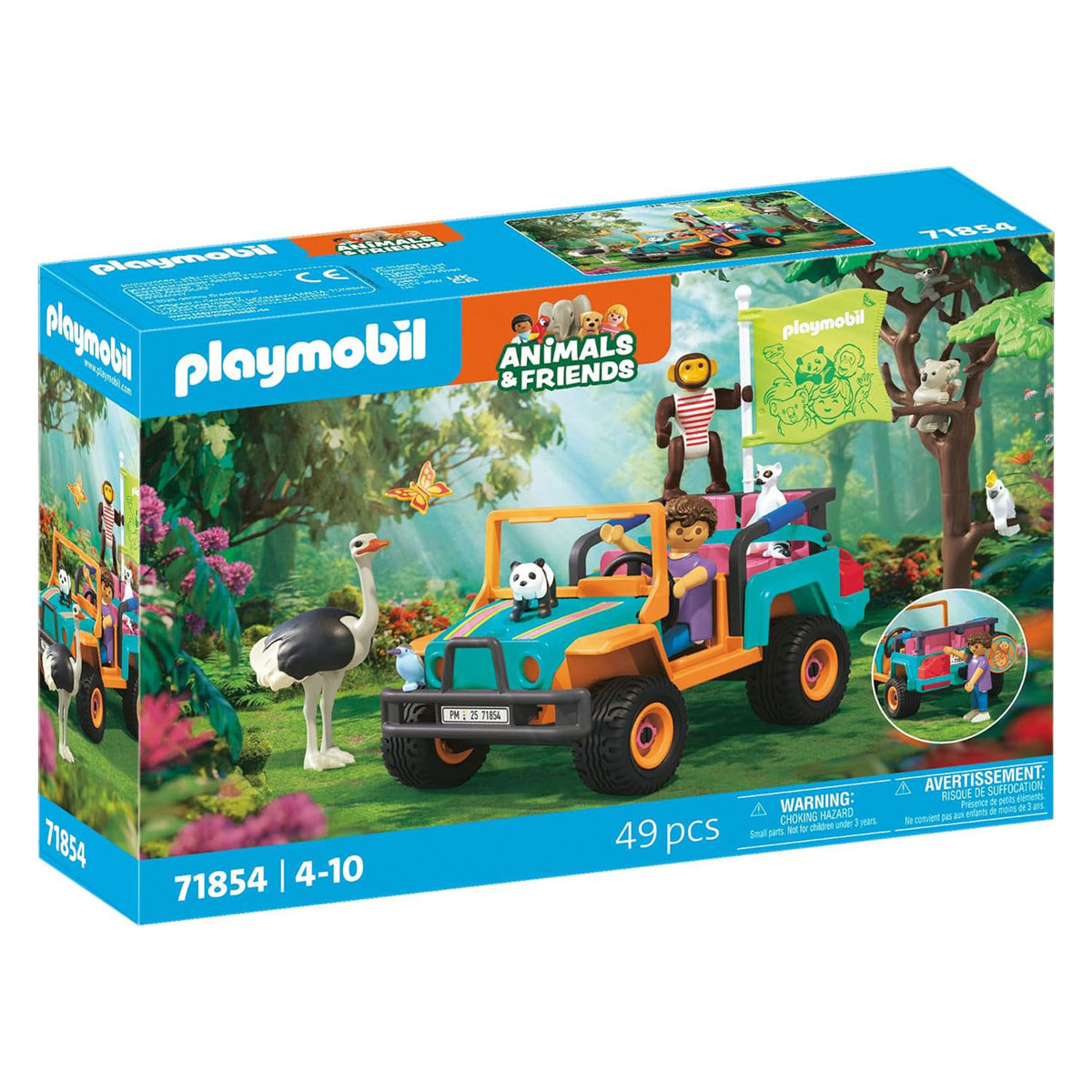 Playmobil Animals & Friends Kleurrijke Terreinwagen - 71855