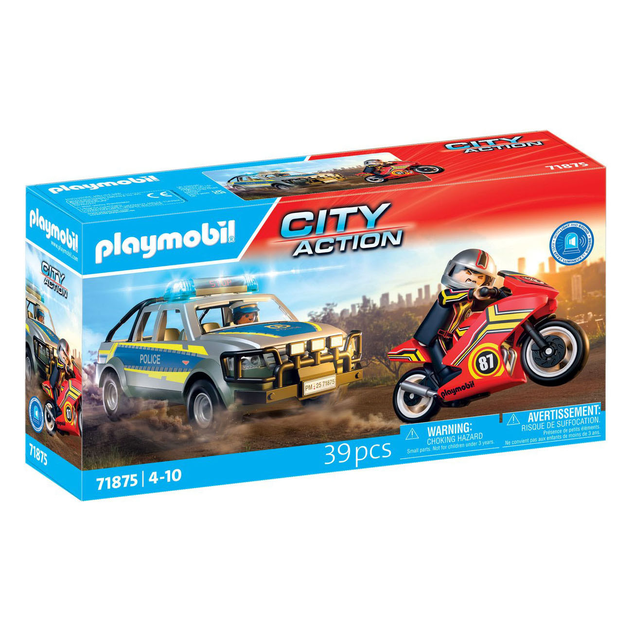 Playmobil City Action Verfolgungsjagd mit Polizeiabholservice - 71876