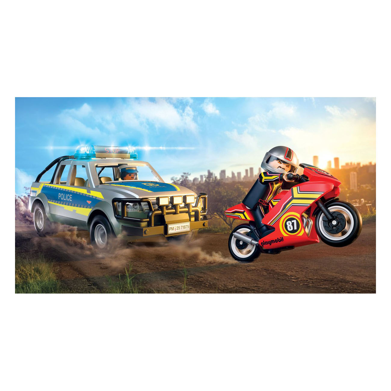 Playmobil City Action Verfolgungsjagd mit Polizeiabholservice - 71876