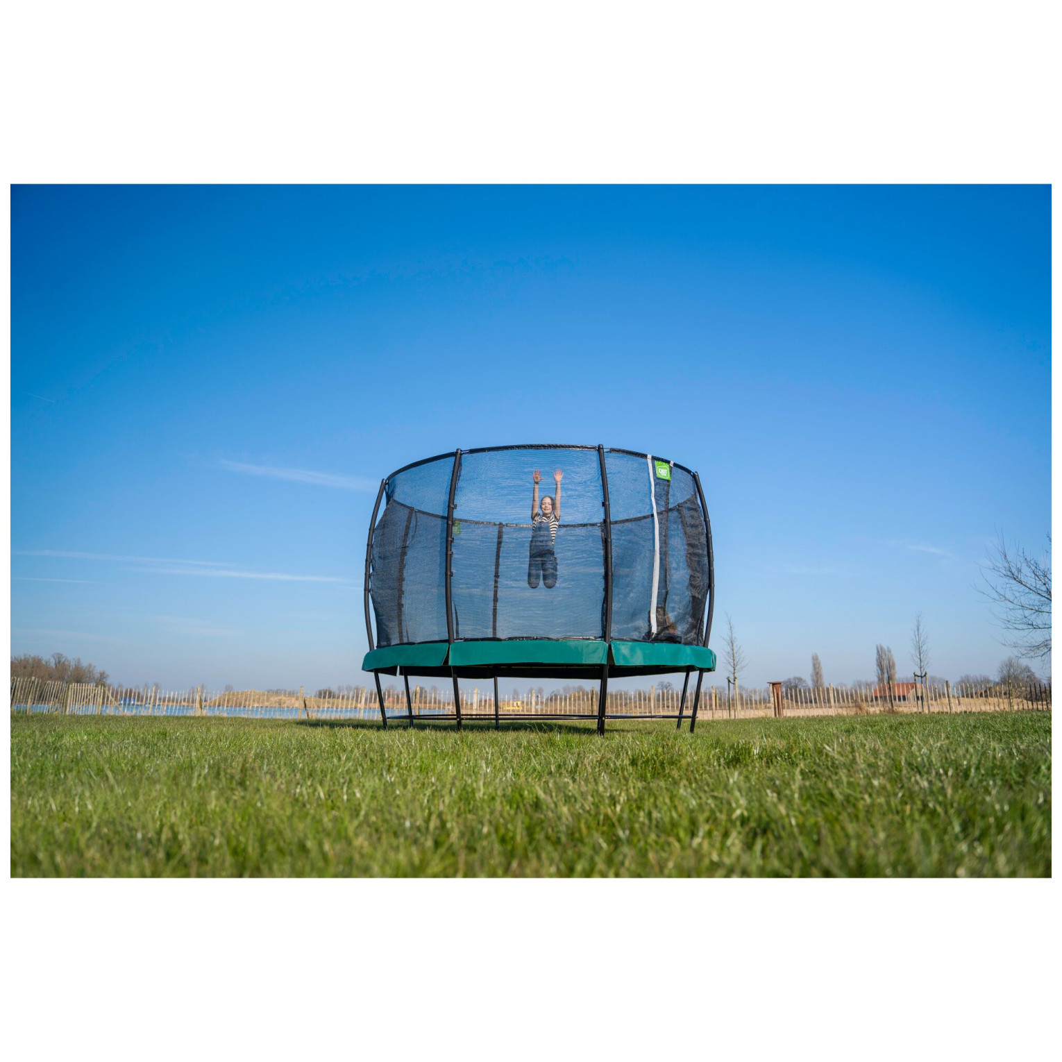 EXIT Lotus Premium trampoline ø427cm - groen
