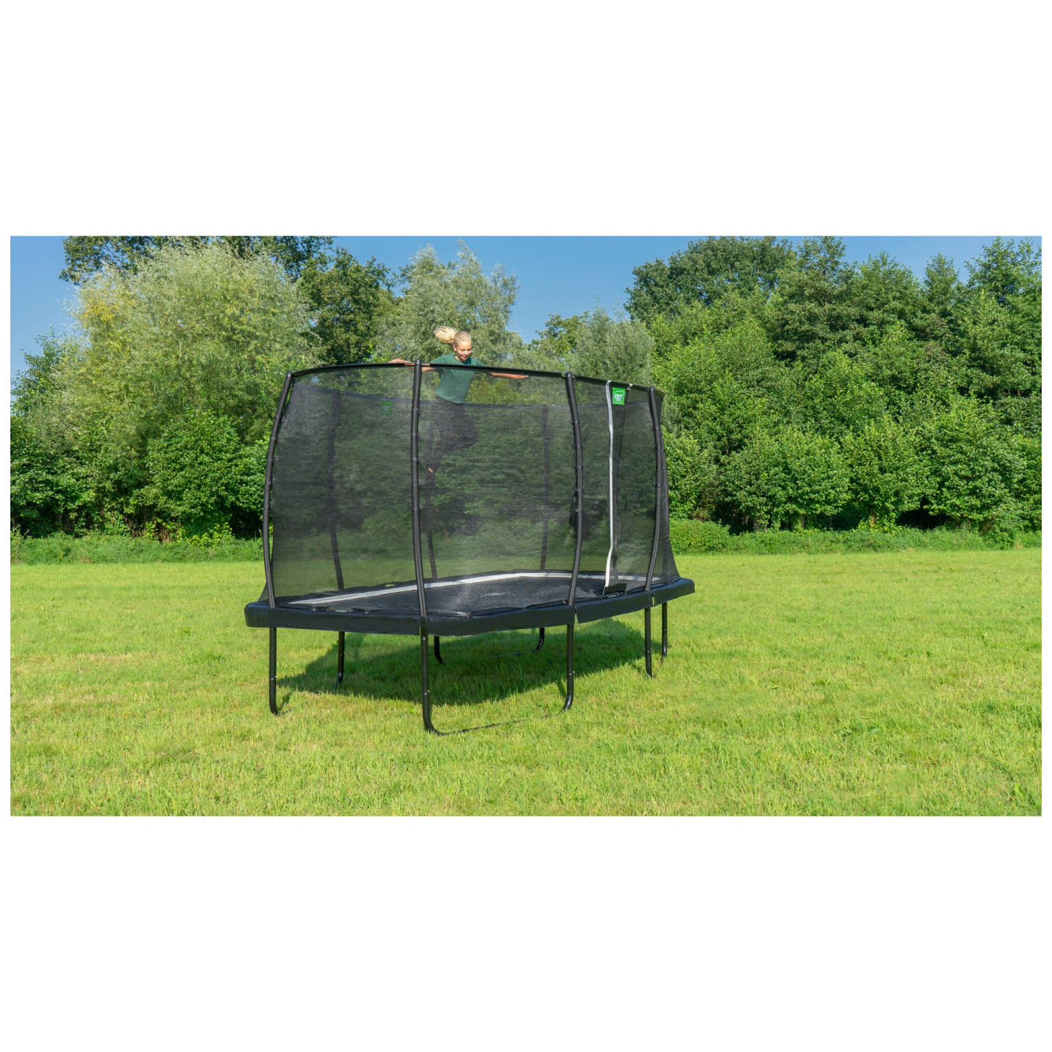 EXIT Allure Premium trampoline 214x366cm - groen