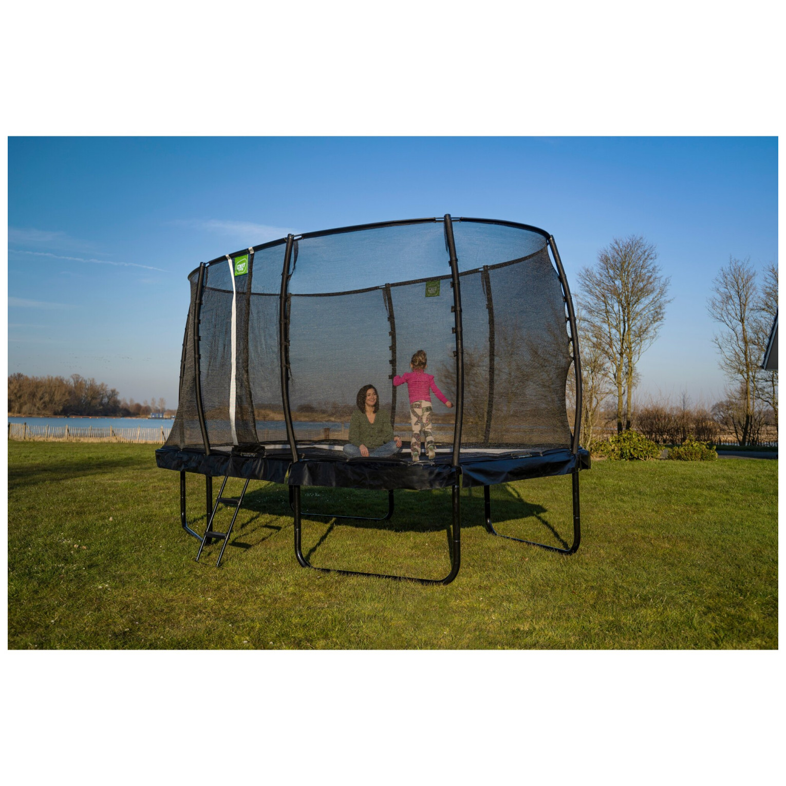 EXIT Allure Premium trampoline 244x427cm - groen