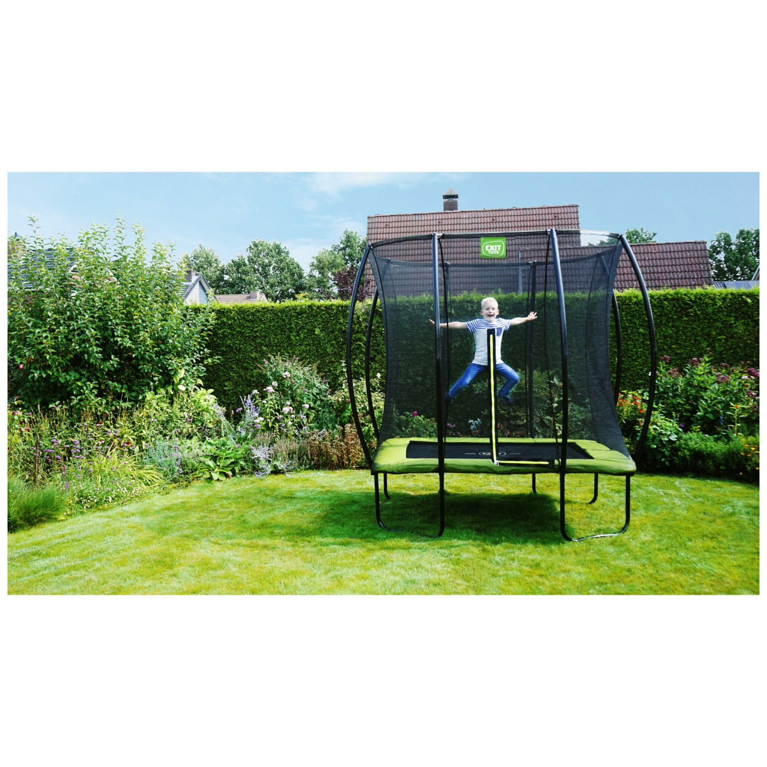 EXIT Silhouette trampoline 153x214cm - groen