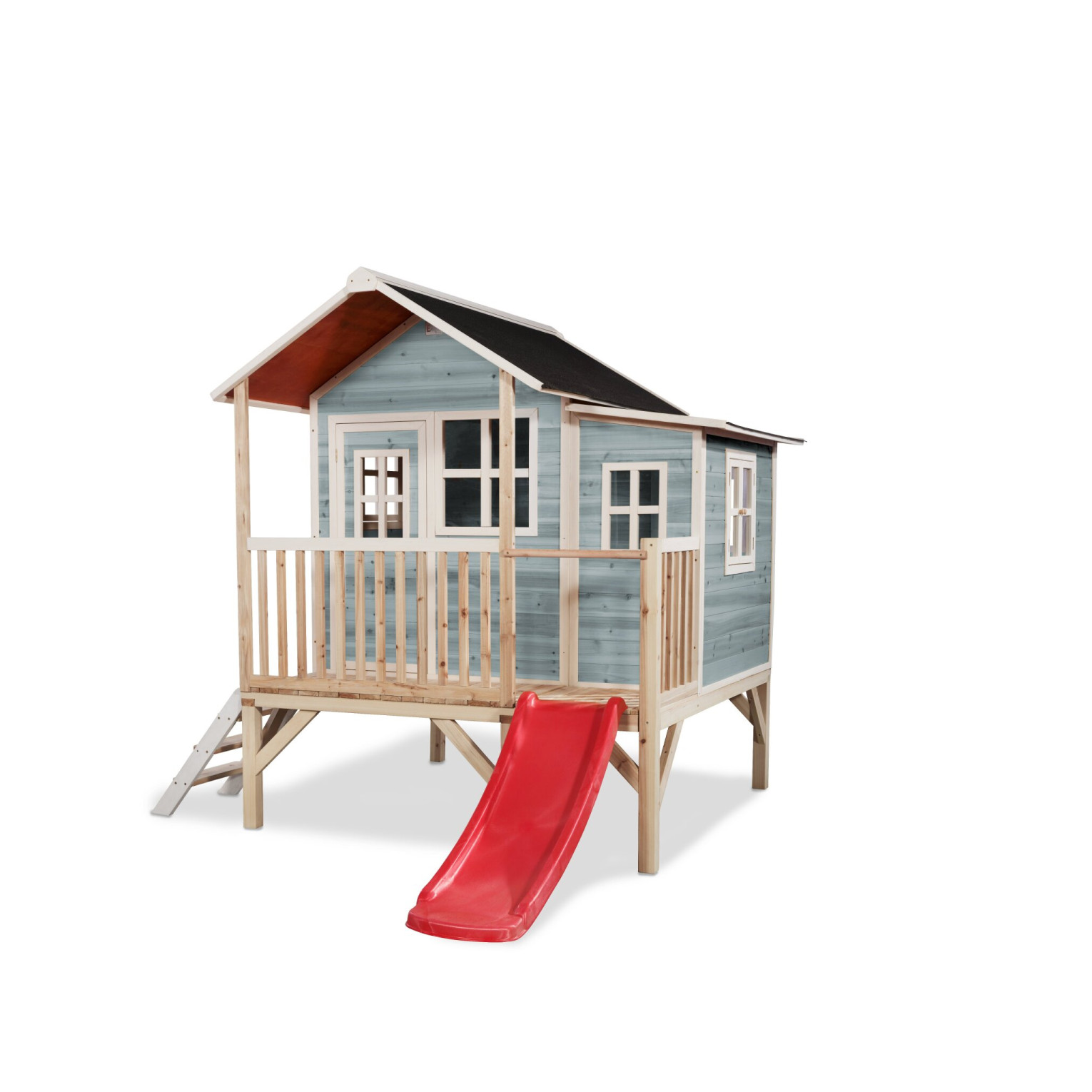EXIT Loft 350 houten speelhuis - blauw