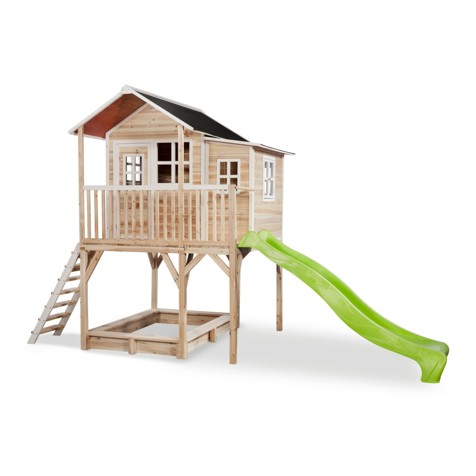 Barmhartig nieuwigheid schot EXIT Loft 750 houten speelhuis - naturel online ... | Lobbes Speelgoed