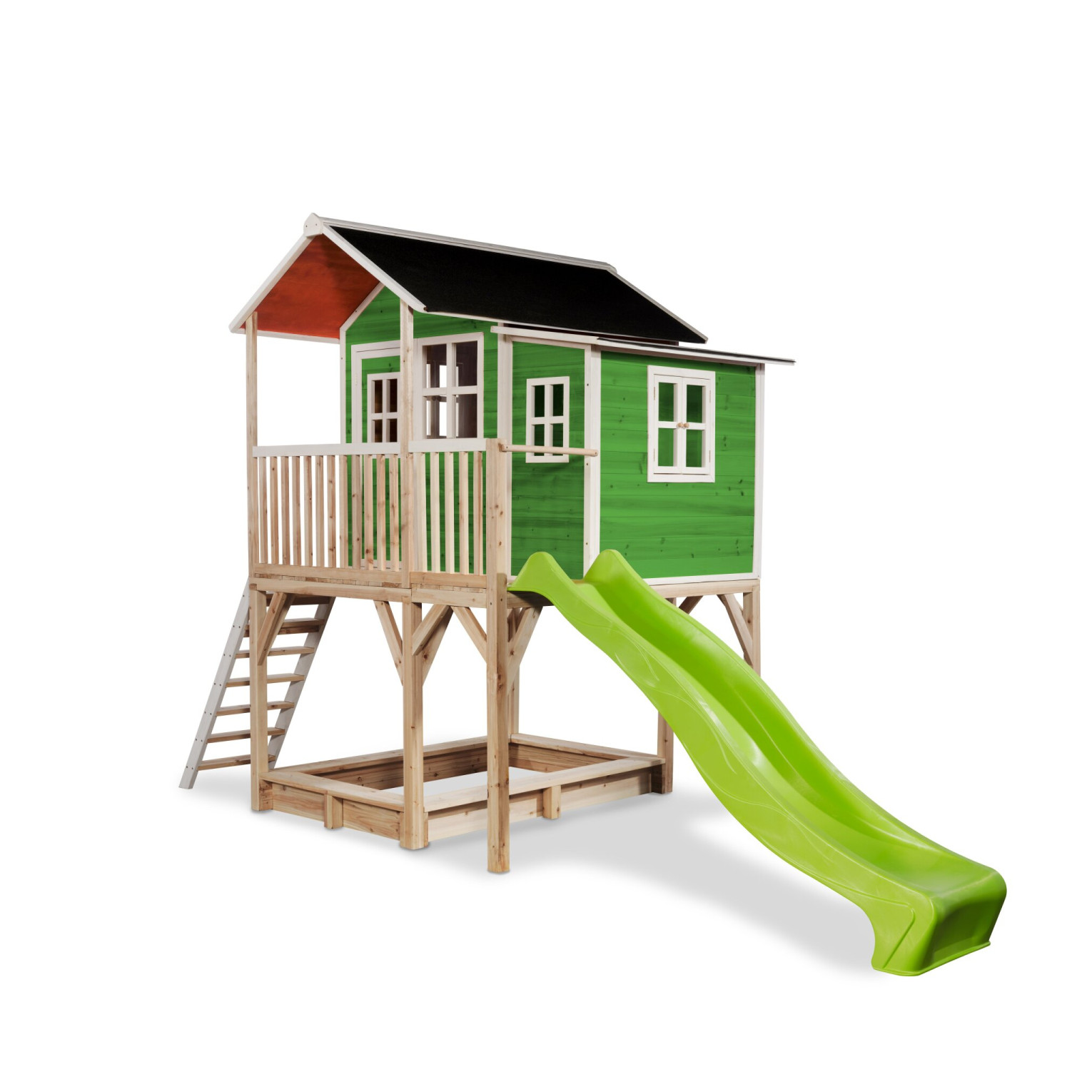 EXIT Loft 750 houten speelhuis - groen