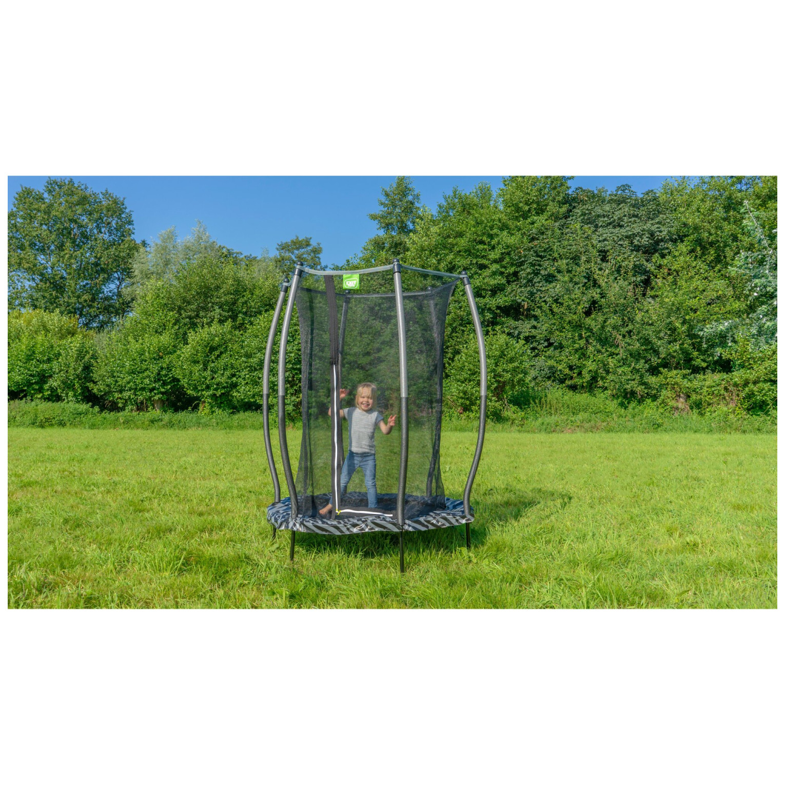 EXIT Tiggy junior trampoline met veiligheidsnet ø140cm - zw
