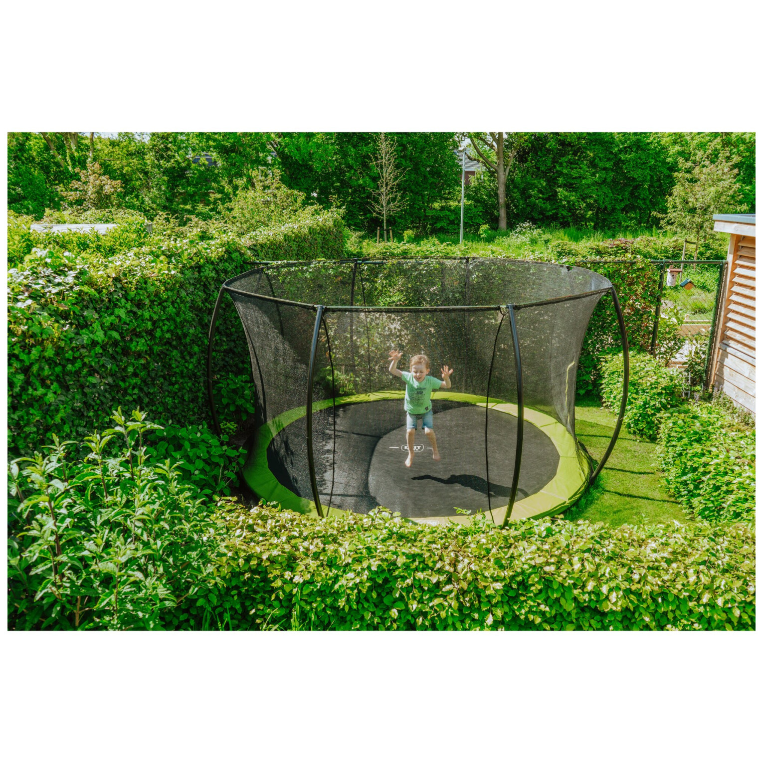EXIT Silhouette inground trampoline ø366cm met veiligheidsn