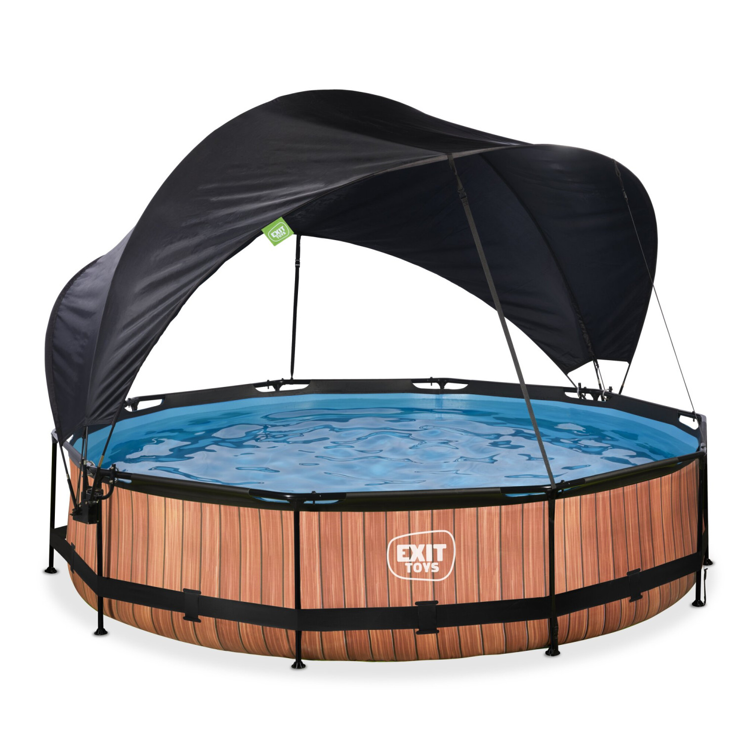 te ontvangen deelnemen Correlaat EXIT Wood zwembad ø360x76cm met filterpomp en ... | Lobbes Speelgoed