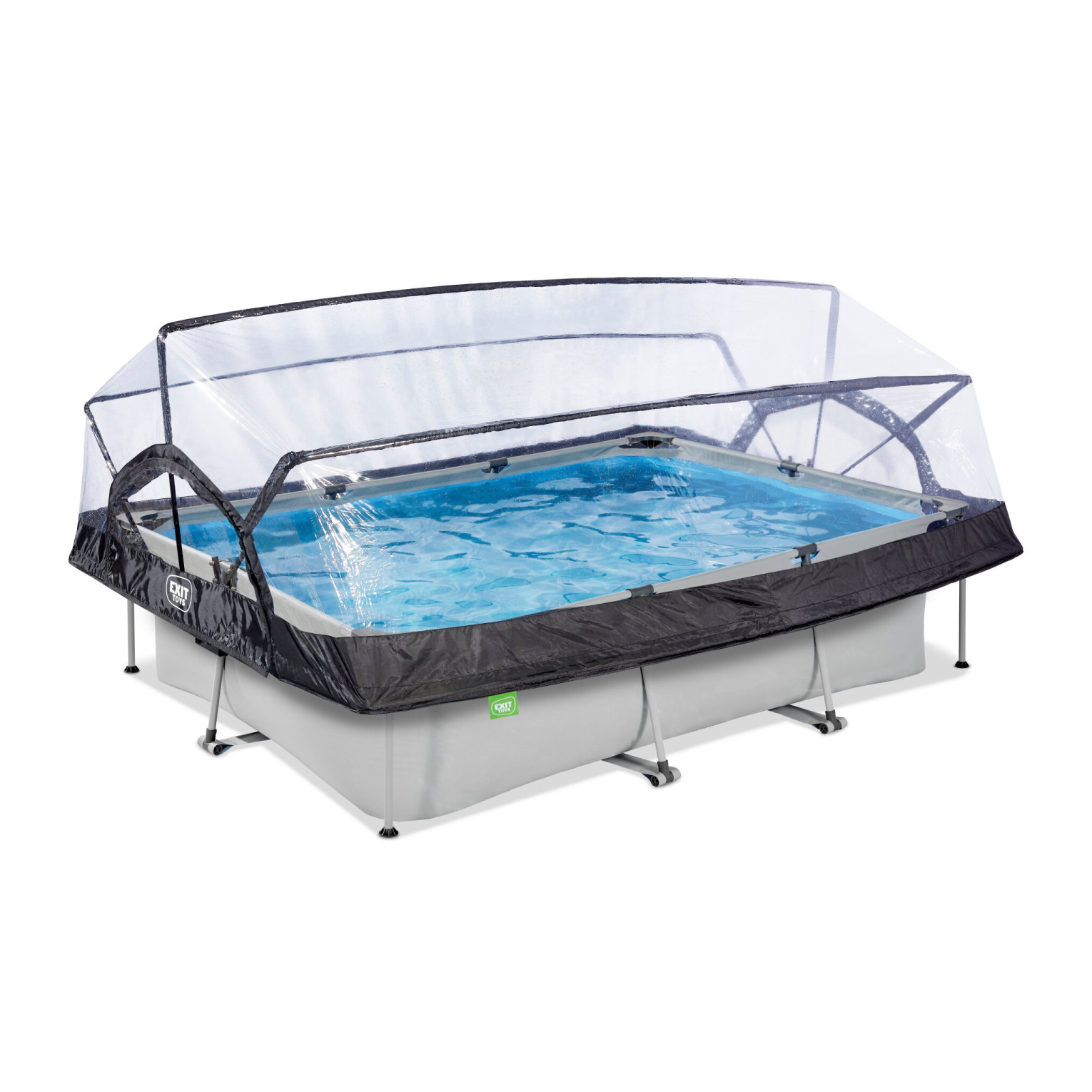 Piscine EXIT Soft Grey 300x200x65cm avec pompe à filtre et couverture