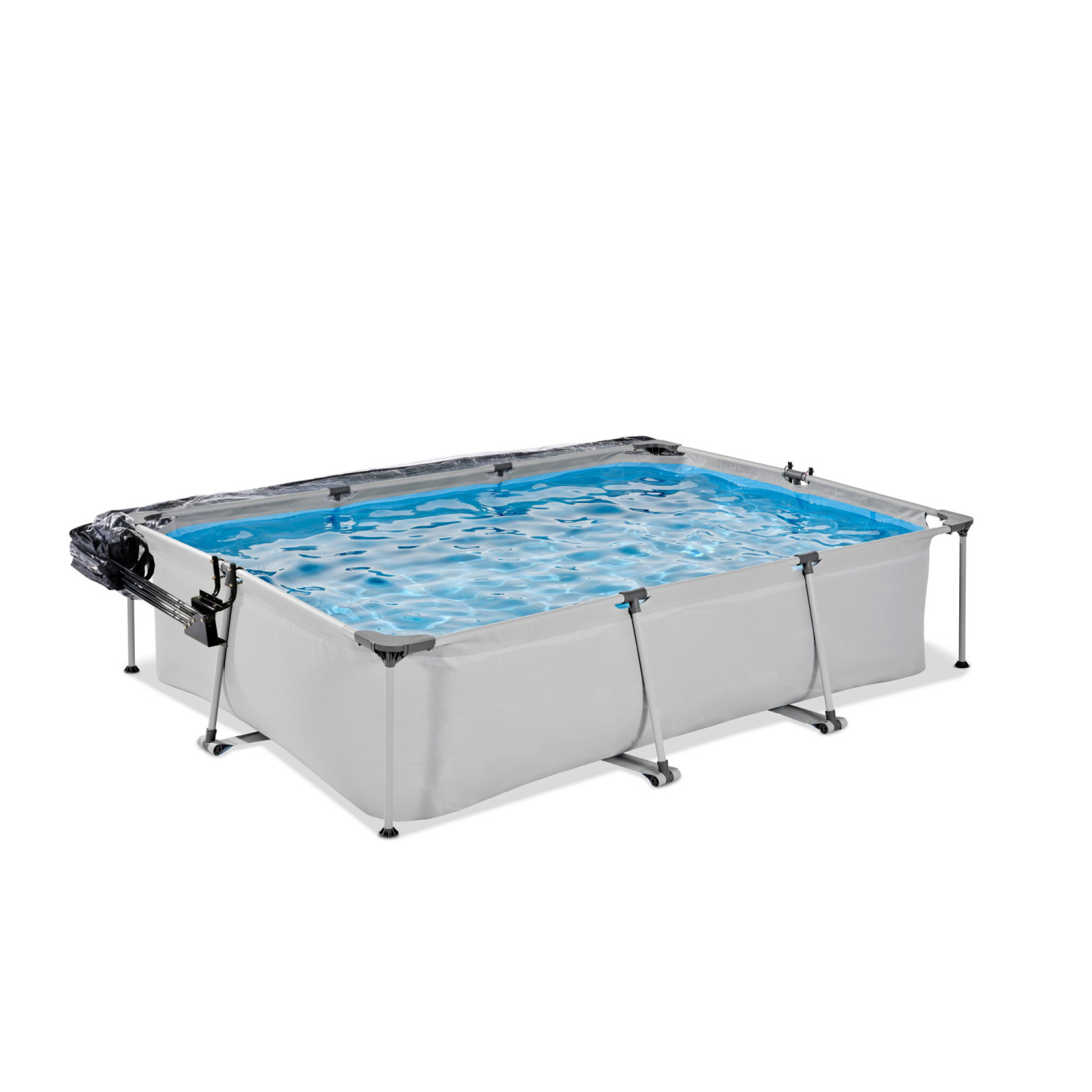 Piscine EXIT Soft Grey 300x200x65cm avec pompe à filtre et couverture