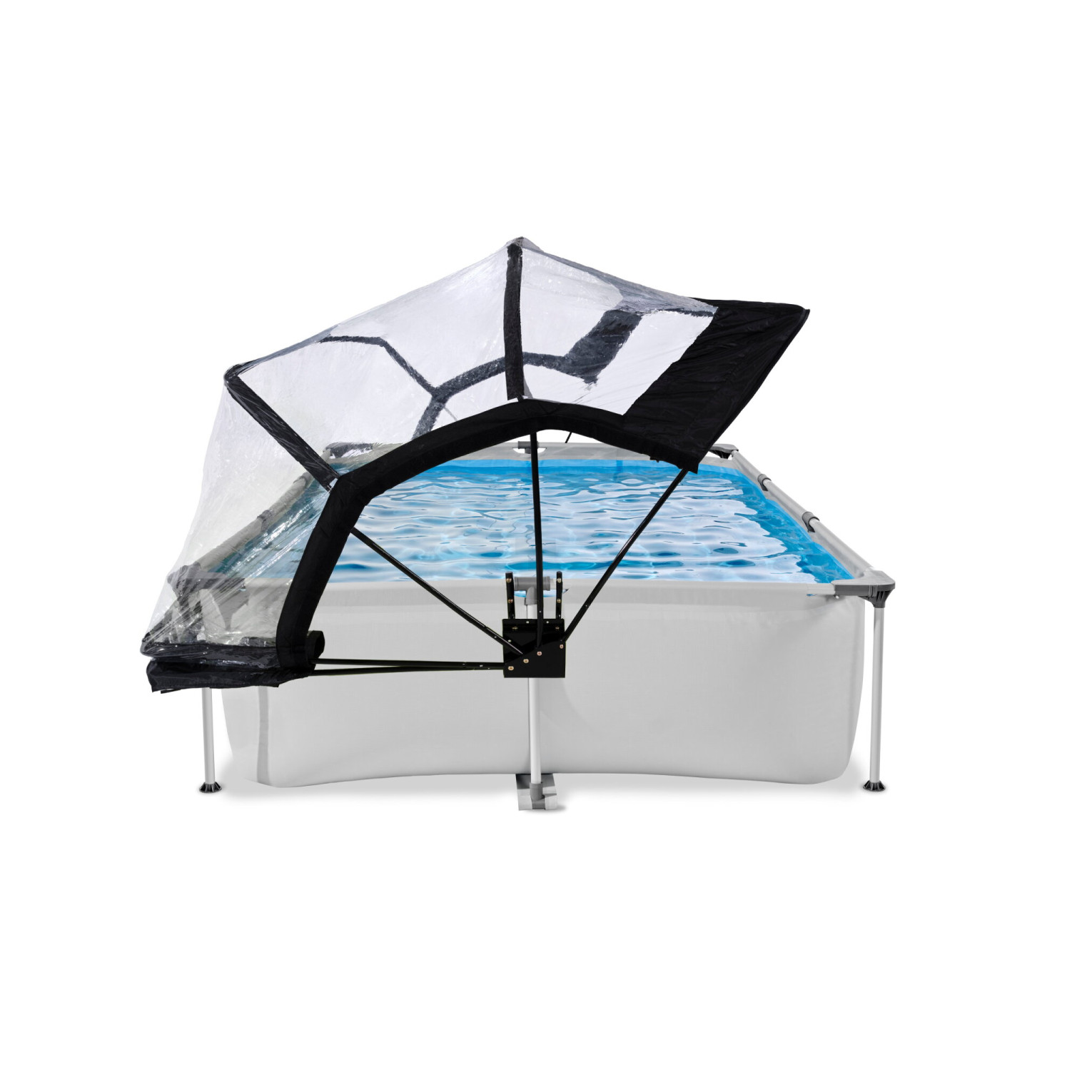 Piscine EXIT Soft Grey 300x200x65cm avec pompe à filtre et couverture