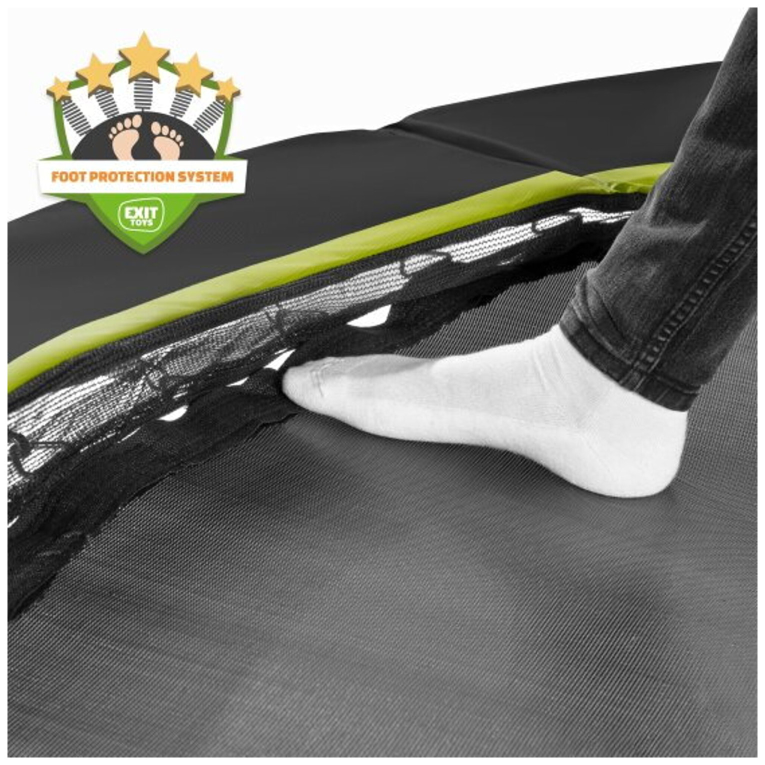 EXIT Silhouette inground sports trampoline 153x214cm - zwart