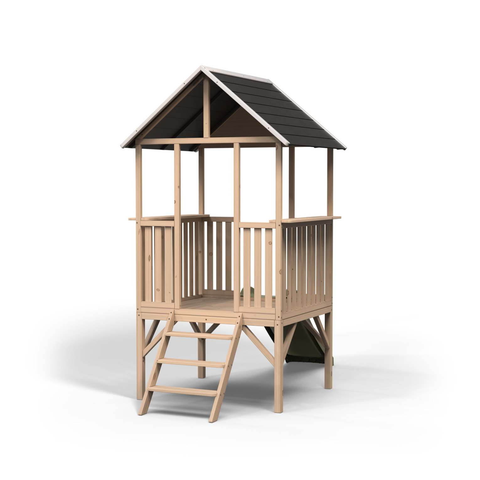 EXIT Panorama 300 houten speelhuis met glijbaan