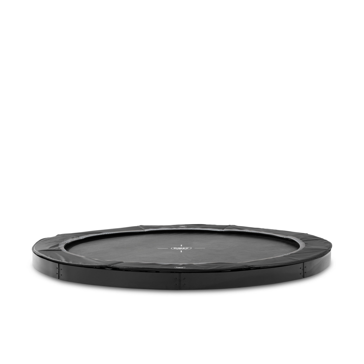 EXIT InTerra groundlevel sports trampoline ø366cm - zwart