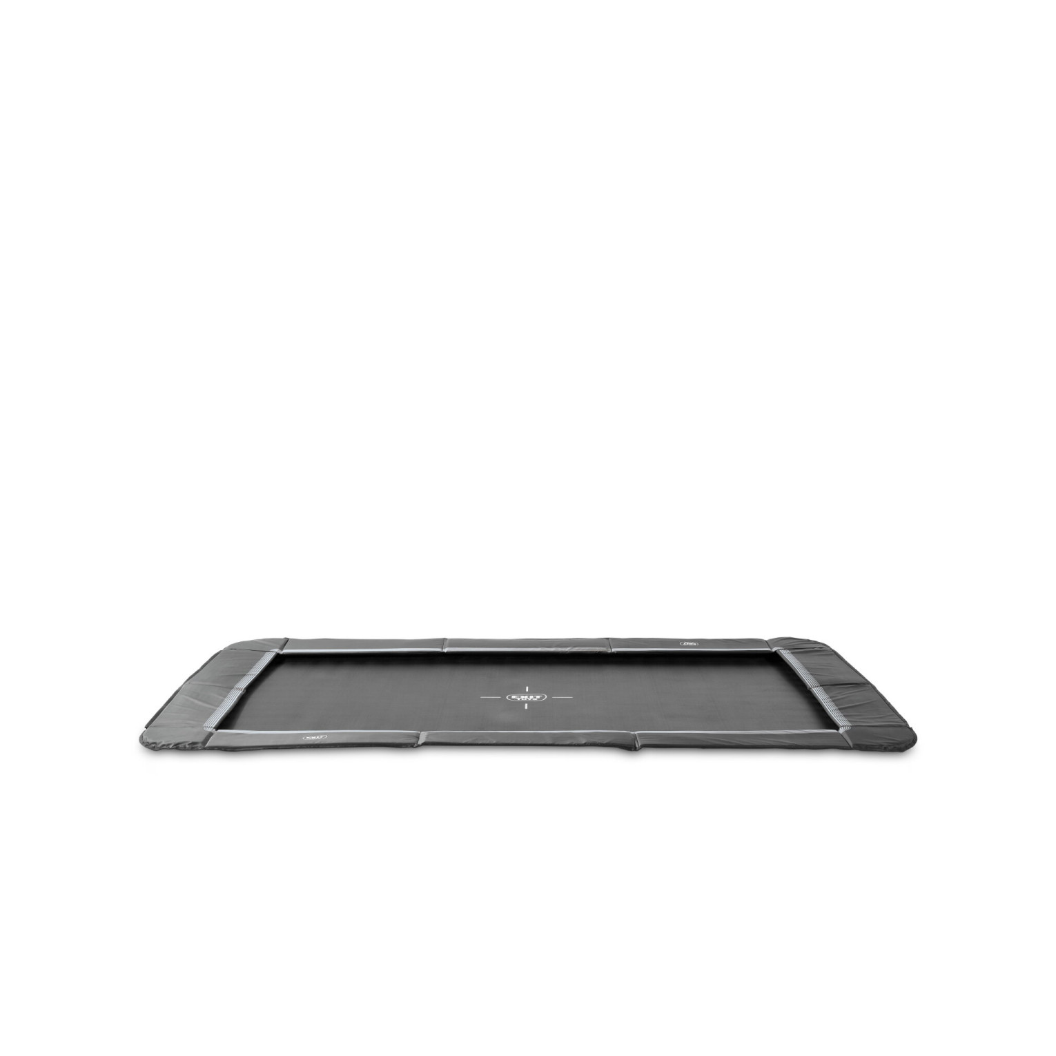 EXIT InTerra groundlevel sports trampoline 214x305cm - zwart