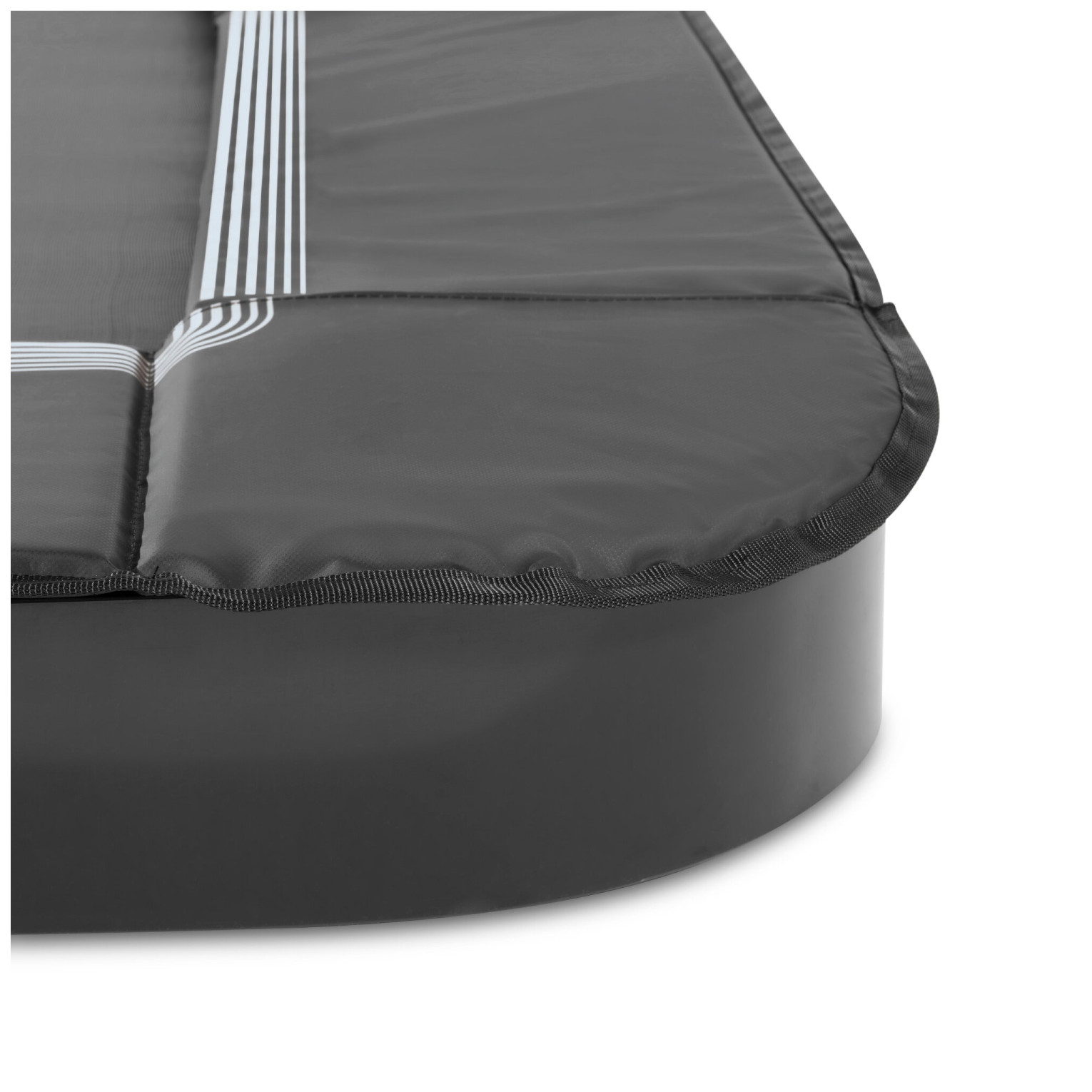 EXIT InTerra groundlevel sports trampoline 214x305cm - zwart
