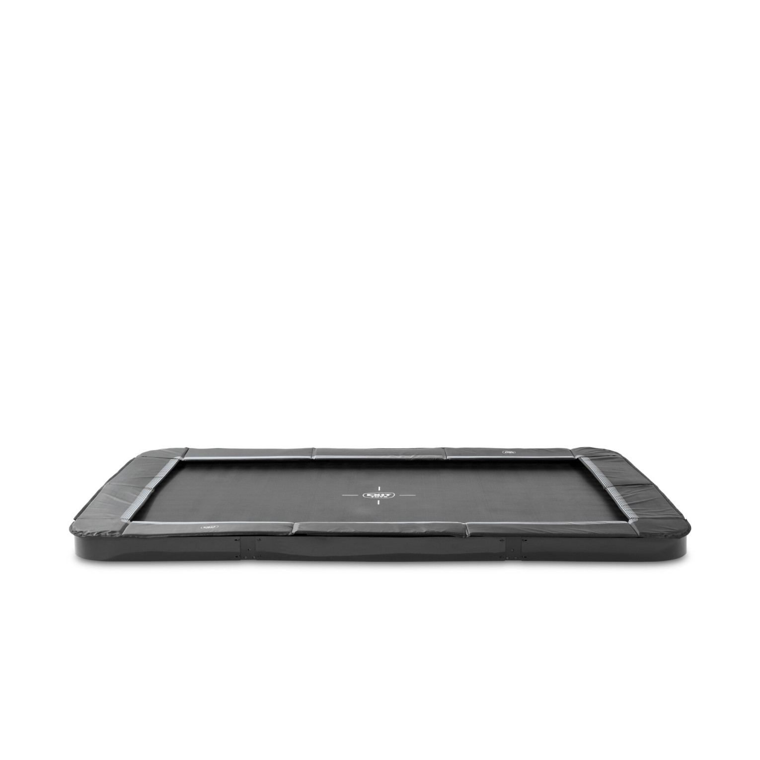EXIT InTerra groundlevel sports trampoline 244x366cm - zwart