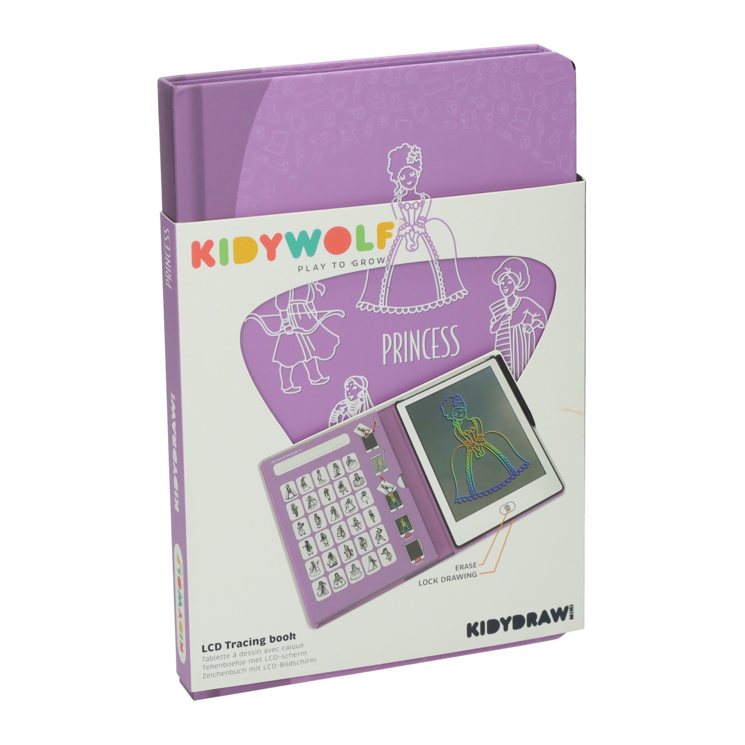 Kidywolf Kidydraw Overtrekboek Roze