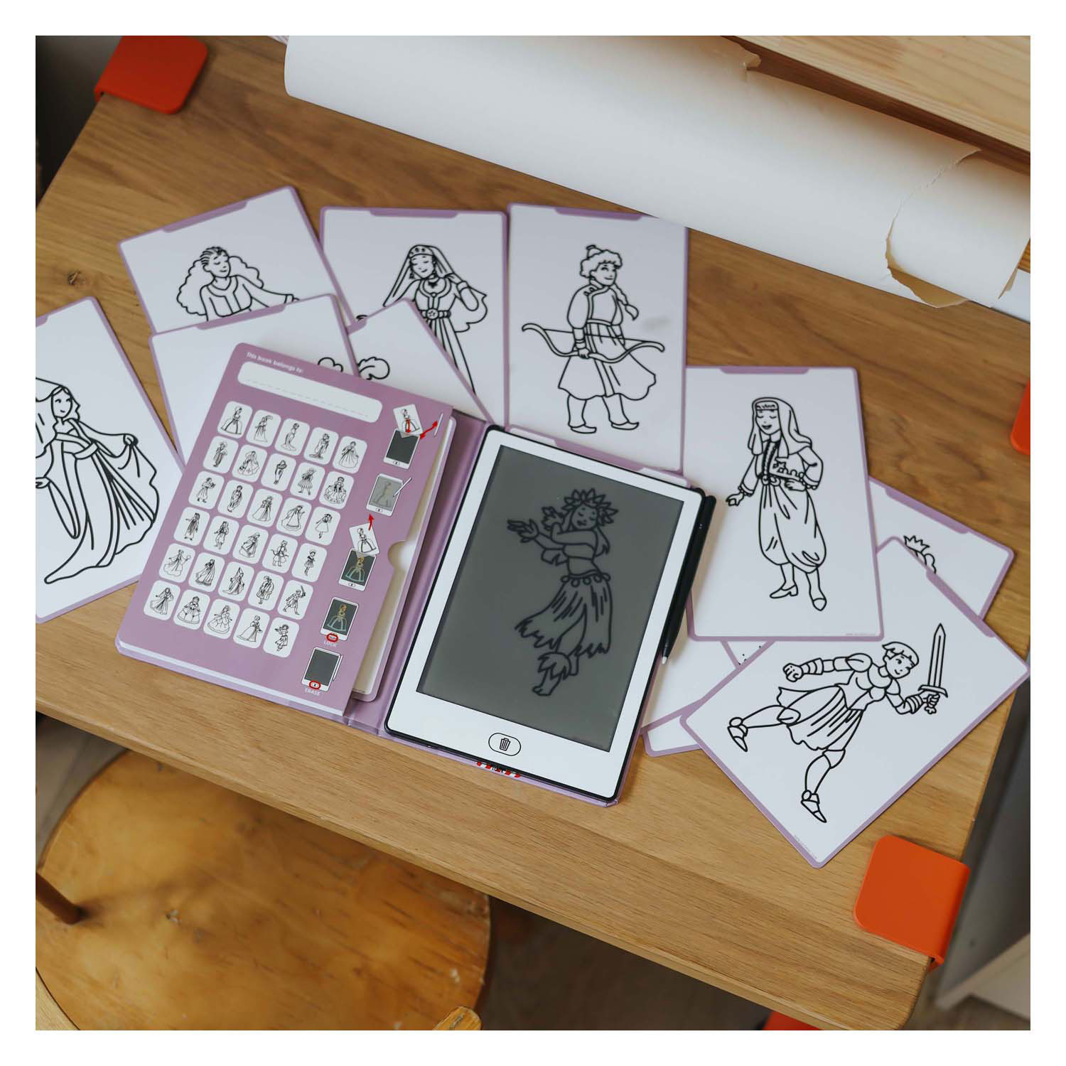 Kidywolf Kidydraw Overtrekboek Roze