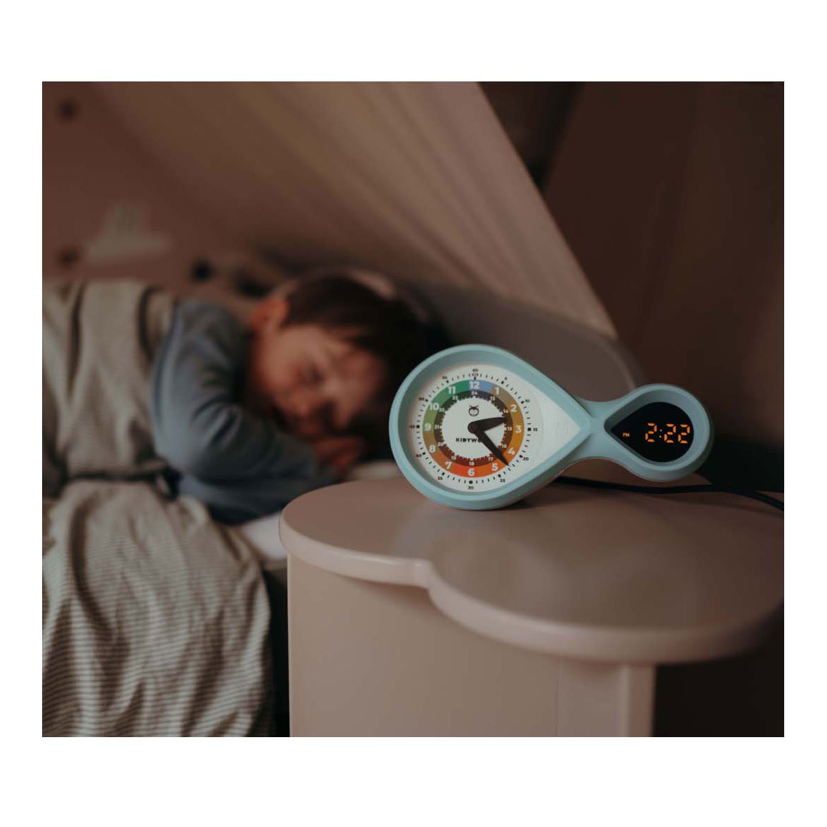Kidywolf Kidyalarm Analoger und digitaler Wecker Grün