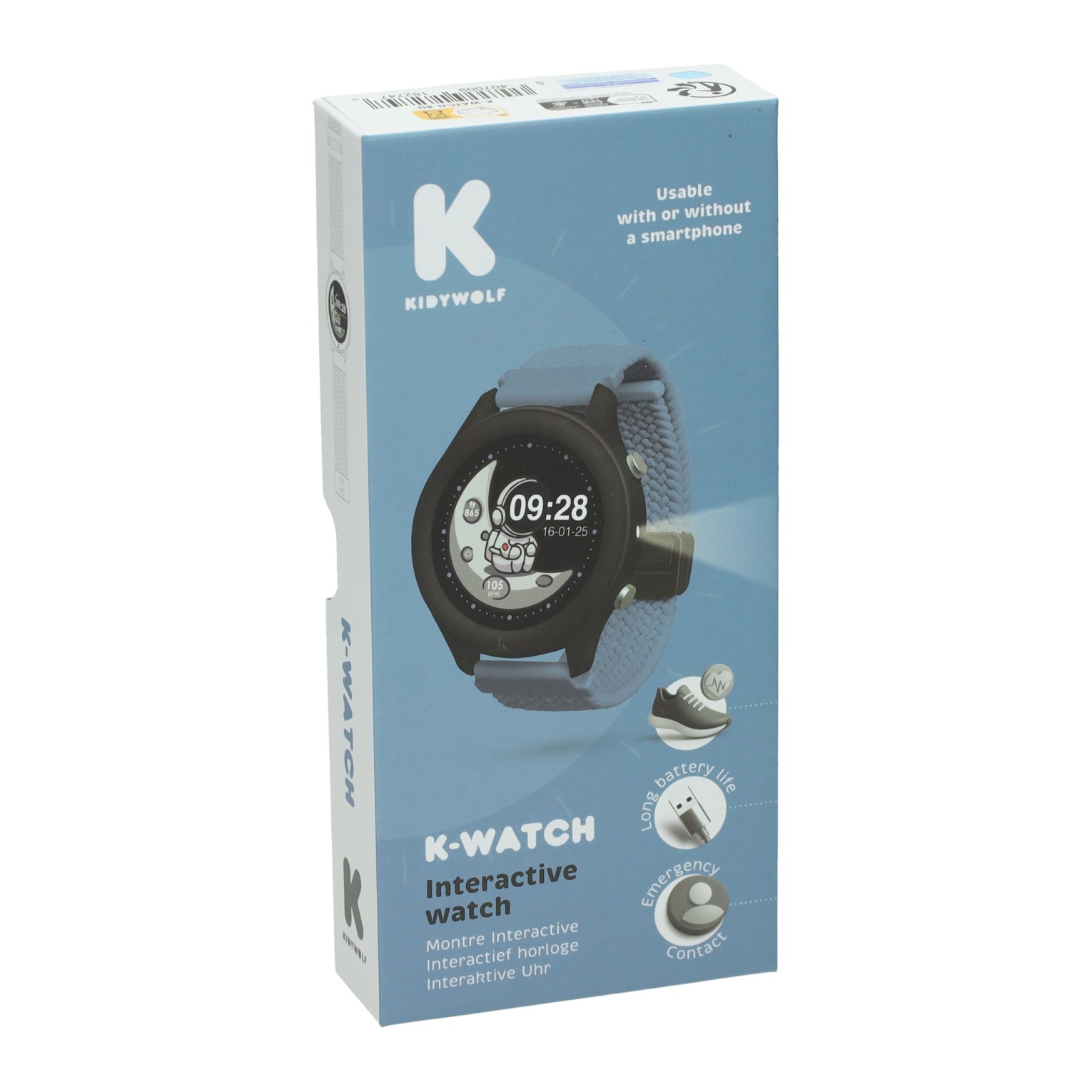 Kidywolf Kidywatch Smartwatch Blauw