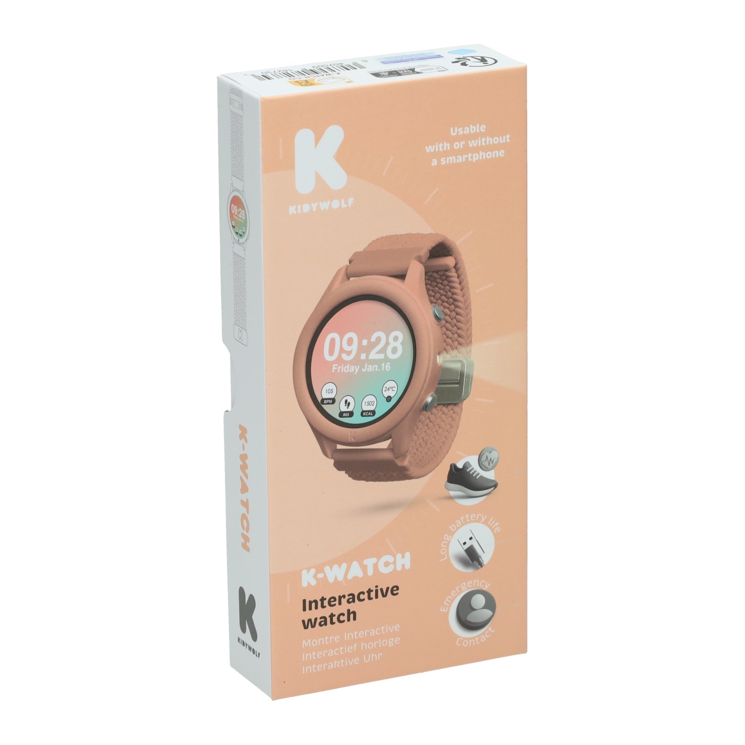 Kidywolf Kidywatch Smartwatch Koralle