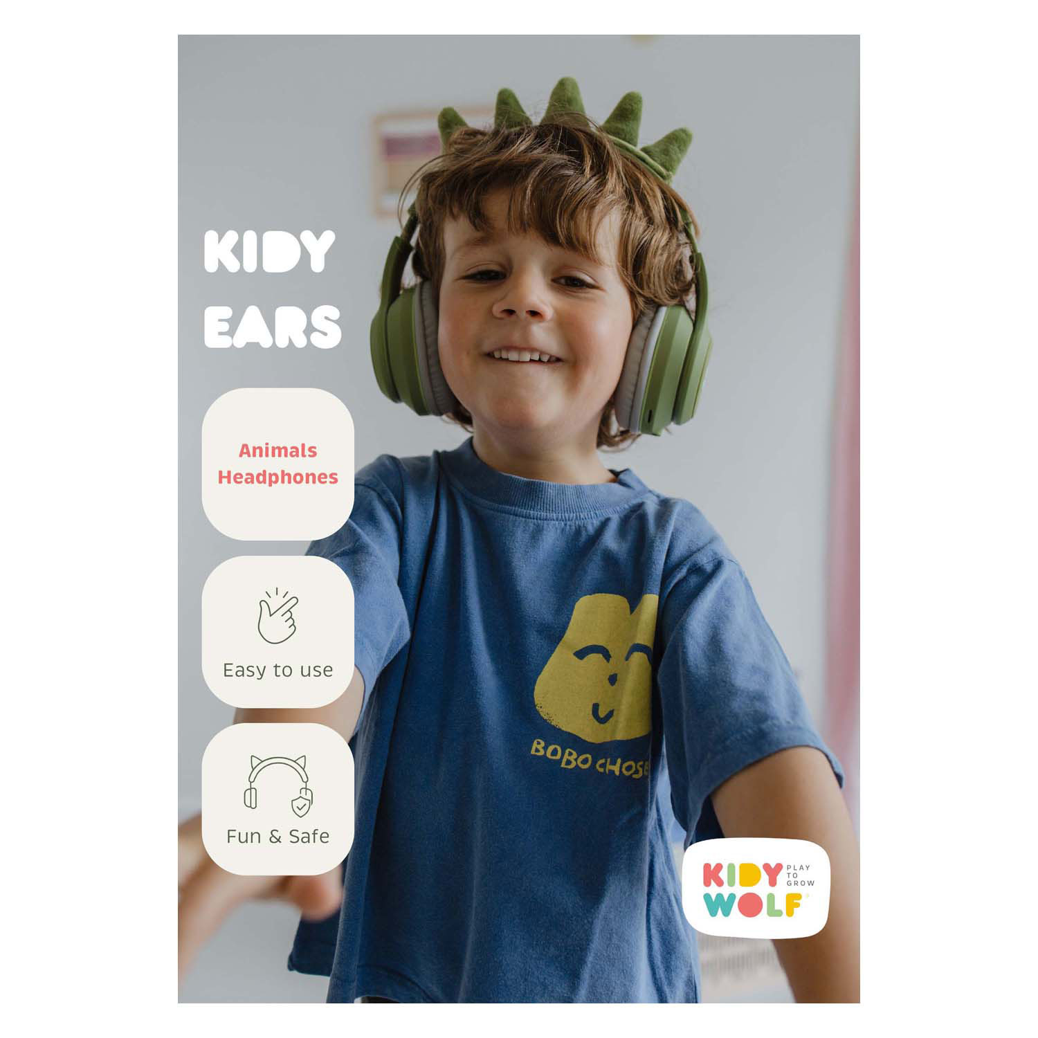 Kidywolf Kidyears Bluetooth-Headset Grün