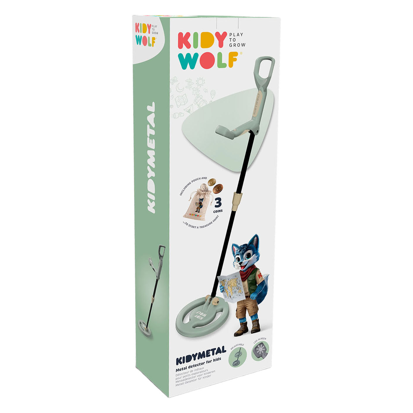 Kidywolf Kidymetal Metaaldetector Groen