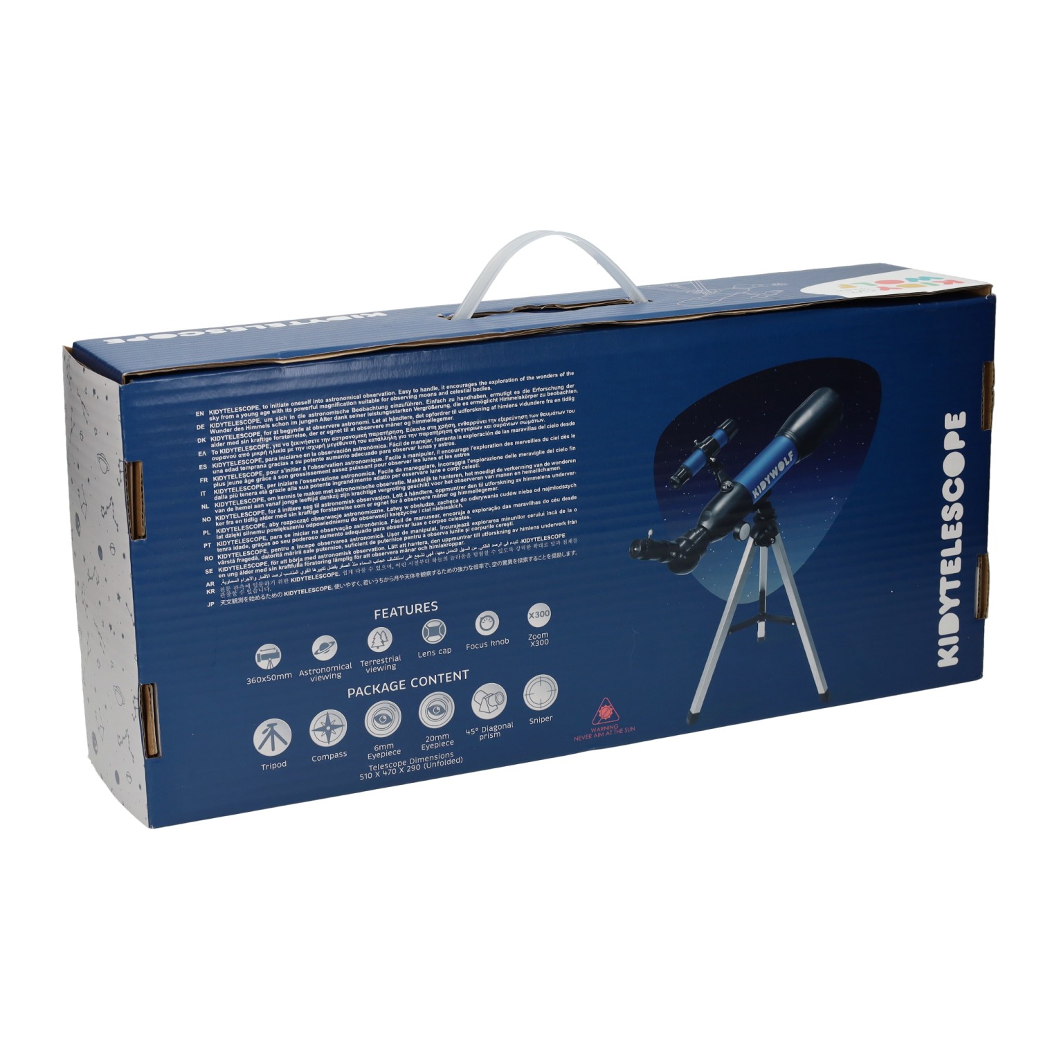 Kidywolf Kidytelescope Telescoop Blauw
