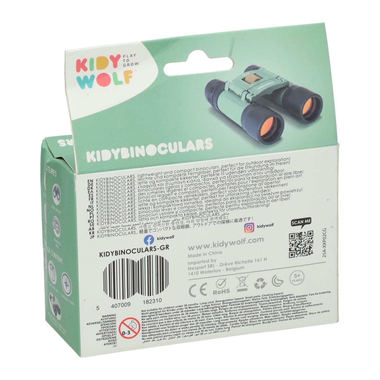 Kidywolf Kidybinoculars Verrekijker Groen